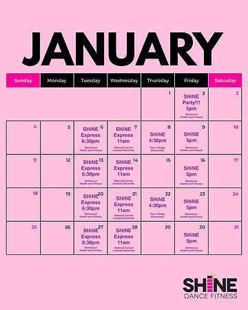 JANUARY CALENDAR